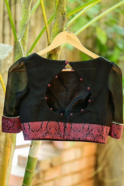 Boat Neck Blouse Design