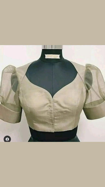 Boat Neck Blouse Design