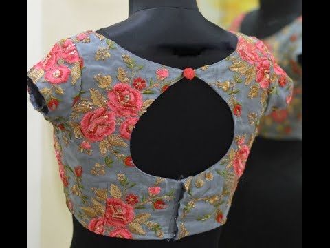 Boat Neck Blouse Design