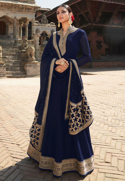 Georgette Plain Simple Anarkalis