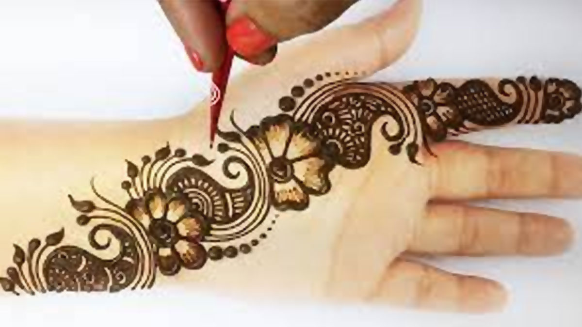 palm mehndi design easy and beautiful