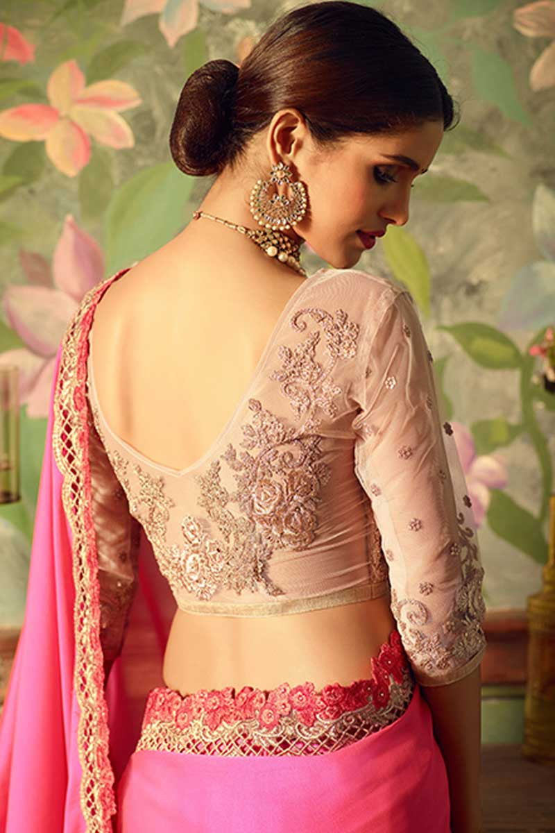 Latest Trends in Back Hook Blouse Designs