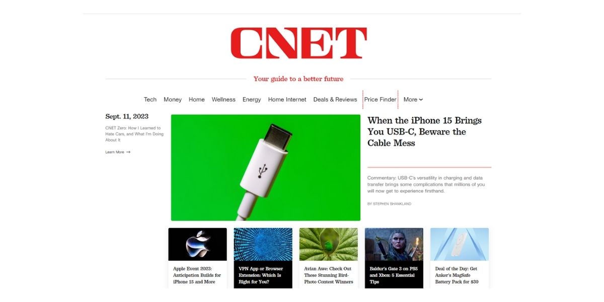 CNET Tech blog